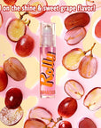 Lip Smacker Rolly Lip Gloss, Classic Roller-Ball Design for a Cooling Sensation, Hydrating & Moisturizing Shine - Grape