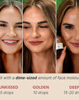Self Tanning Drops for Face - USA Made with Organic & Natural Ingredients, Bronzing Face Tanning Drops with Aloe Vera, Non Toxic Self Tanner for Sunless Fake Tan & Natural Glow, Cruelty & Toxin Free