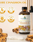 EVOKE OCCU Cinnamon Essential Oil - Warm Fall Scent for Diffuser, Spray, Soap, Candles, Hair & Skin Care - 4 Fl Oz