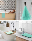 UJFQBH 2 Pieces African Bath Sponge African Net Long Net Bath Sponge Exfoliating Shower Body Scrubber Back Scrubber Skin Smoother,Great for Daily Use (Green)