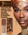 Juvia’s Place Bronzed Liquid Bronzer - Cinnamon - Liquid Bronzer for Face with Silky Blendable Texture - Buildable Coverage for Natural Contour & Dimension - Easy-to-Blend, Patch-Proof Formula
