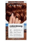 Clairol ColorStrong Permanent Zero Ammonia Hair Dye, 6.4 Light Copper Brown - Red Desert Hair Color, Pack of 1