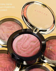 KIMUSE Baked Blush, Lighting Glow Marbleized Blush Powder Face
