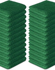 Softolle 100% Cotton Washcloths 24 Pack (12x12 Inches) Soft, Highly Absorbent Washcloth, Face Towels, Wash Cloths for Face, Ring Spun, Bulk Pack (Dark Green)