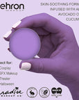 Mehron Makeup Paradise Makeup AQ Refill Size | Stage & Screen Performance, Face & Body Painting, Beauty, Cosplay, and Halloween | Water Activated Face Paint, Body Paint .25 oz (7 ml) (PURPLE)