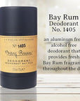 C.O. Bigelow Bay Rum Aluminum Free Deodorant for Men, Citrus & Spice Scented Non Toxic Deodorant, Gel Stick Formula, 2.5oz