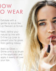 Beauty For Real Lip Gloss + Shine, Light My Fire - Opaque Everyday Red - Non-Sticky Plumping & Hydrating Gloss - Light & Mirror In Cap - Contains Marine Collagen - 0.15 fl oz