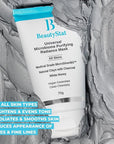 BeautyStat Universal Microbiome Purifying Radiance Mask, Cleansing Mask Clays () 2.5 oz
