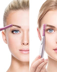 Panasonic Women’s Facial Hair Remover and Eyebrow Trimmer with Pivoting Head, Includes 2 Gentle Blades for Brow and Face and 2 Eyebrow Trim Attachments, Battery-Operated – ES2113PC