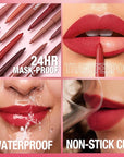 LANGMANNI 4Pcs Sculpting Matte Velvet Lip Liner Set,Smooth Creamy Texture,Waterproof And High Pigmented For Girls Daily Application Lip Makeup(1+2+3+4)