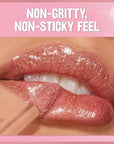 REVLON Super Lustrous Glimmer Gloss Gift Set, 3-Piece, Non-Sticky Lip Makeup, Plant-Based Glitter, High-Shine Finish, 008 Rose Glow, 005 Glazed Almond 001 Diamond Drama