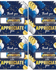 5 Pack Thank You Lip Balm Gifts Bulk, Blue Gold Moisturizing Nourishing Lip Balm Gifts, Appreciation Party Favor for Women Man Coworker Employee We Appreciate You Baby Shower Birthday Party Supplies