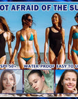 Sun Stick,Watery Sunscreen Stick for Face,Matte Long Lasting Non-Greasy SPF 50+Sunstick C