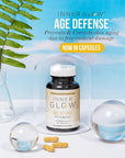 Age Defense Vitamins - Dermatologist and Plastic Surgeon Developed to Fight photoaging and Melasma, Polypodium Leucotomos Antioxidant Formula – Vegan, Gluten-Free – 60 Capsules