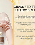 Grass-Fed Beef Tallow Face Moisturizer with Frankincense Oil & Castor Oil,Ultra-Hydrating Non-Greasy Formula,Organic Tallow Balm for Skin Hydration, Anti-Aging, and Sensitive Skin Care ,2.72oz