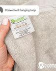 100% Cotton Washcloths Set 13” x 13” | Silver Towels | Set of 18 Ultra Soft and Highly Absorbent Washcloths Sets for Bathroom, Gym, Spa | Machine Washable Face Towel