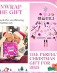 Makeup Advent Calendar 2025, 24 Days Christmas Gift Makeup Sets For Women Teen Girl, 2025 Xmas Countdown Calendar Cosmetics Holiday Surprise Make Up Gift Kits for Women Full Kit