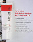 LifeCell All In One Anti-Aging Cream – Reduces Wrinkles, Fine Lines, Dark Circles & Sun Damage – Retinol, Vitamin C, DMAE & Hyaluronic Acid – Fragrance-Free, for All Skin Types (2.54oz)