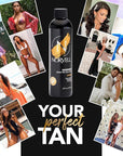 Norvell Spray Tan Solution Cosmo 8 fl oz – Professional Sunless Tanning Formula With a Blend of Warm Brown & Cool Violet Brown Undertones, Long Lasting Handheld Self Tanning Spray