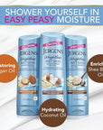 Jergens Wet Skin Body Moisturizer with Coconut Oil, In Shower Lotion for Dry Skin, Fast-Absorbing, Non-Sticky, Dermatologist Tested, 10 Oz, Pack of 3
