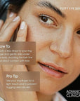 Advanced Clinicals Puffy Eye Under Eye Serum | Visible Anti Aging Brightening Vitamin C + Caffeine Serum Helps Improve Look Of Puffiness, Fine Lines, Dark Circles, & Uneven Skin Tone, 1.75 Fl Oz