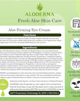 Aloderma Aloe Firming Eye Cream Made with 70% Organic Aloe Vera - Natural Daily Hydrating Eye Cream with Jojoba, Hyaluronic Acid, & Organic Aloe - Reduce Signs of Aging, Fine Lines & Wrinkles, 25g