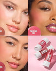 Revlon Glimmer Blush Drops, Liquid Blush for Cheeks, Liquid to Velvety Powder Finish, Glowy, High Pigment, 103 Field of Roses, 0.32 fl oz