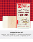 Duke Cannon Supply Co. Big Brick of Soap Bar for Men Holiday Edition - Peppermint Bark (Peppermint Scent), 10 oz. (3 Pack)