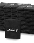 52 Pcs Black Makeup Washcloths - 13x13 Inch Microfiber Makeup Remover Towels - Reusable Soft Absorbent Face Cloth - Facial Cleansing Remover Washcloths for Women Skin Cleaning