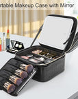 Relavel makeup train case with