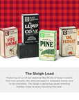 Duke Cannon Supply Co. Big Brick of Soap Bar Holiday Soap Gift Set - Lump of Coal, Illegally Cut Pine, OH Fudge, Santa's Pipe Smoke, Peppermint Bark & Yule Brick, 10 oz. (6 Pack)