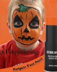 CCbeauty Orange Face Paint Stick, Face Painting Kit, Full Coverage SFX Makeup Foundation, Professional Hypoallergenic Body Paint for Halloween Costume Party, Creepy Pumkin, Tiger, Ompa Lompa Makeup