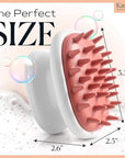KAMEDIS Scalp Massager Brush - Silicone Gentle Scalp Scrubber, Exfoliator & Hair Dandruff Scrub Away - Use On Shower with Shampoo for Scalp Scrub. Suitable for Men & Women