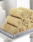 Utopia Towels 12 Pack Cotton Washcloths Set, 100% Ring Spun Cotton, Premium Flannel Face Cloths, Highly Absorbent and Soft Feel Fingertip Towels, Beige