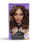 SoftSheen-Carson Dark and Lovely Fade Resist Rich Conditioning Hair Color, Permanent Hair Color, Up To 100 percent Gray Coverage, Brilliant Shine with Argan Oil and Vitamin E, Brown Sugar