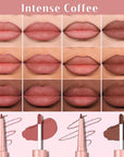 2 PCS Lip Liner and Lip Stain Combo Set, High Pigmented Long Lasting Velvet Lip Tint, Well-Defined Lipliner, Weightless Waterproof Not Animal Tested, Matte Finish Makeup