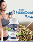 Mega Keto Diet + Cleanse - Help Reduce Gut Bloat - Blast Out Carbs to Support Ketosis Cleanse - Digestive Cleansing Ketogenic Support - Body Cleanse & Liver Cleanse - Help Support Overall Health