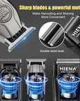 Hair Clippers for Men Professional Cordless Hair Clippers Electric Beard Trimmer and Foil Shaver Set Home Hair Cutting Kit Type-C Rechargeable for Barber Clippers with LED Display