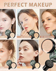 AWCCXMYM CC Cream Cushion Foundation Full Coverage Foundation (Warm Porcelain)