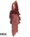 Maybelline Color Sensational Lipstick, Lip Makeup, Cream Finish, Hydrating Lipstick, Rum Riche, Deep Nude ,1 Count