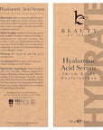 Hyaluronic Acid Serum for Face - USA Made with Natural & Organic Ingredients, Hydrating Anti Aging Face Serum, Softens and Smoothes Dry & Sensitive Skin, Fragrance Free Day & Night Facial Serum