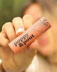 Poppy & Pout Pink Grapefruit Jumbo Lip Balm | All Natural Lip Balms & Moisturizers | Hydrates with Beeswax, Vitamin E, Organic Coconut Oil | Cruelty-Free | Lip Balm in Recyclable Cardboard Tube