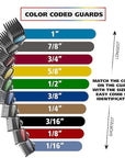 Wahl USA Pro Series Platinum Corded Clipper & Corded Trimmer for Home Haircutting with Color Coded Guide Combs – Model 79804-100