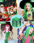 Green Hair Color Wax - Temporary & Washable Hair Styling Mud Gel for Men, Women, Kids,For Halloween, Cosplay, Party, Crazy Hair Day & Children's Day