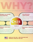 NZE Caffeine Nootropic Pouches (Lemon Cherry) - Nootropic Energy Pouches with 50mg Caffeine, Alpha GPC, L-Tyrosine & L-Theanine No Sugar or Artificial Sweeteners - 15 Nicotine Free Pouches A Can