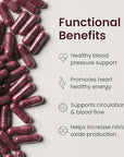 humanN SuperBeets Beet Root Capsules Quick Release 1000mg, Helps Support Nitric Oxide Production, Blood Pressure, Heart Health, Contains Beet Root Powder, Studied Antioxidants 90 Count Non-GMO Powder