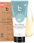 Beauty by Earth Clean Face Wash - USA Made with Organic & Natural Ingredients, Non-Toxic Facial Cleanser