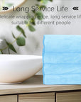 Cosy Family 6 Pack Ultra Soft Microfiber Absorbent Hand Towel, Silk Hemming Towels for Bathroom - Quick Drying - Perfect for Bath, Fitness, Gym, Shower, Hotel, and Spa - 16x28 Inch, Aquamarine
