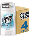 Speed Stick Men's Deodorant, Ocean Surf, 3 Ounce, 4 Pack, Packaging may Vary