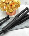 Hot Tools Pro Artist Black Gold Double Straight Dual Plate Hair Straightener | Faster Styling and Reduced Damage